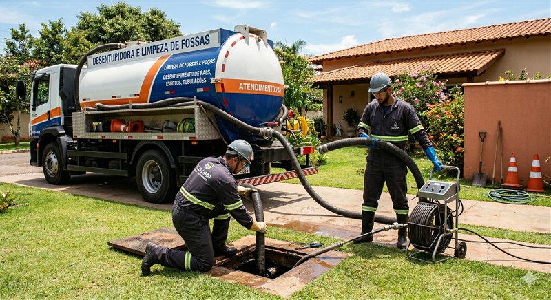 Desentupidora de Fossa e Esgotos.